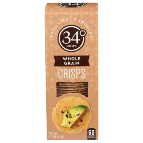 34 Degrees - Crispbread Whole Grain, 4.5 Oz - Pack of 12