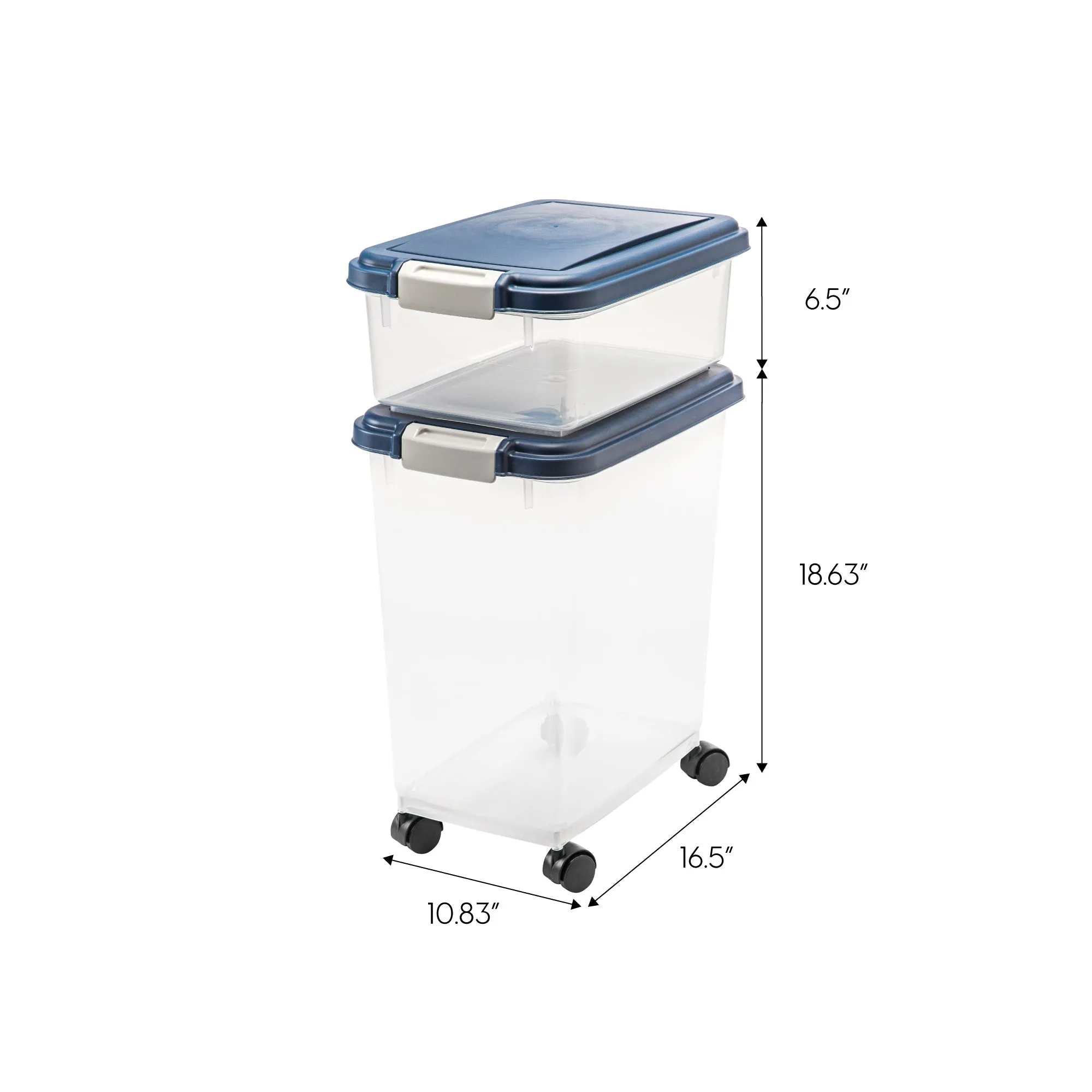 Airtight Pet Food / Treat Storage Container Combo WeatherPro®, Blue