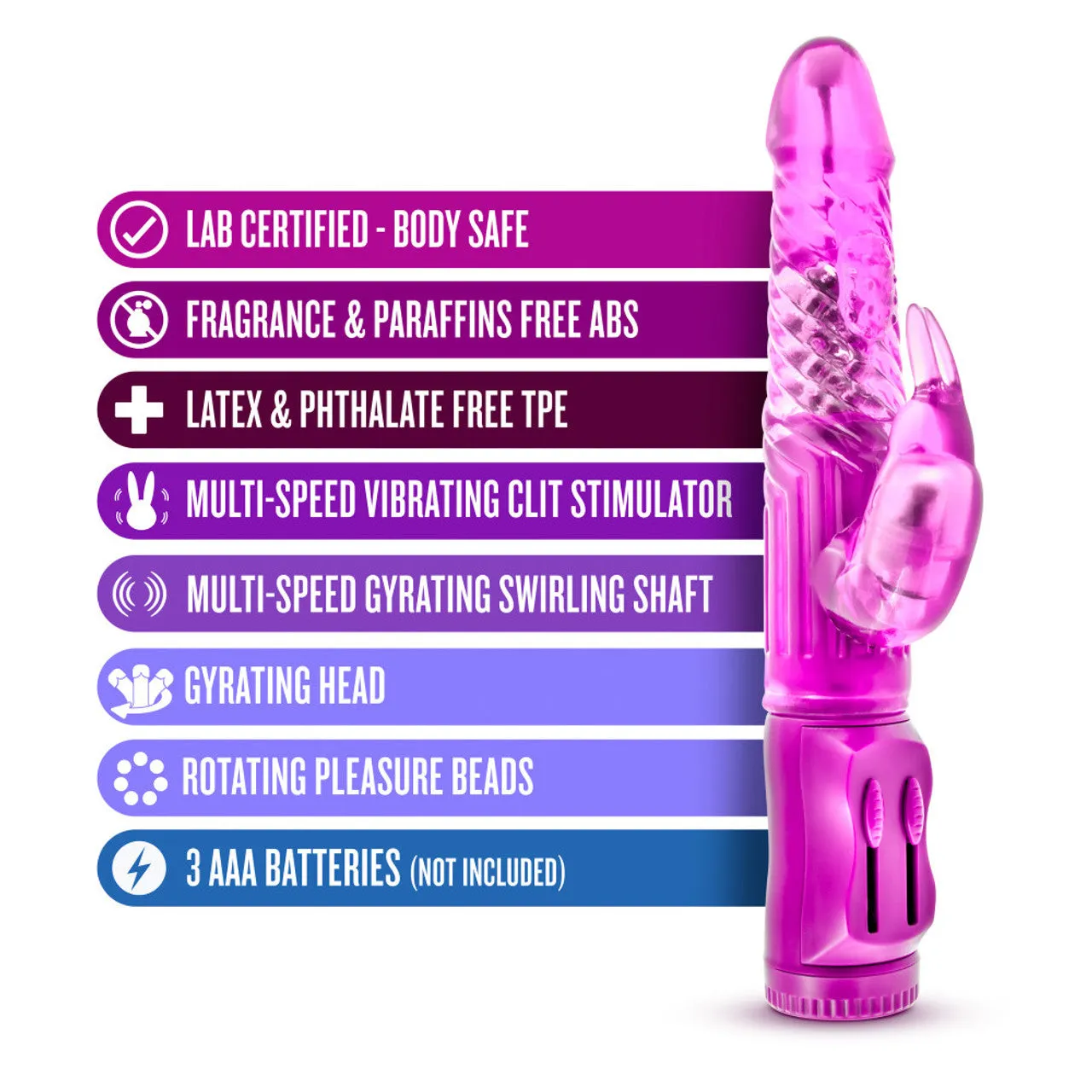 B Yours Beginner's Bunny Rabbit Vibrator - Pink