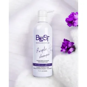 Blest Professional Hair Care - Purple Collagen And Castor Oil Shampoo