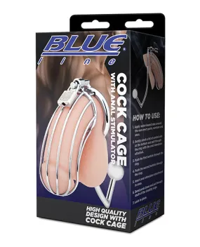 Blue Line Cock Cage Anal Stimulator