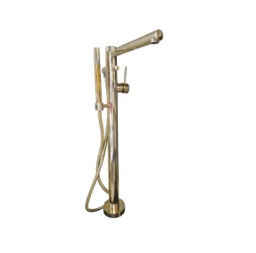 BT77 Floor mounted bath tap with mixer & hand shower