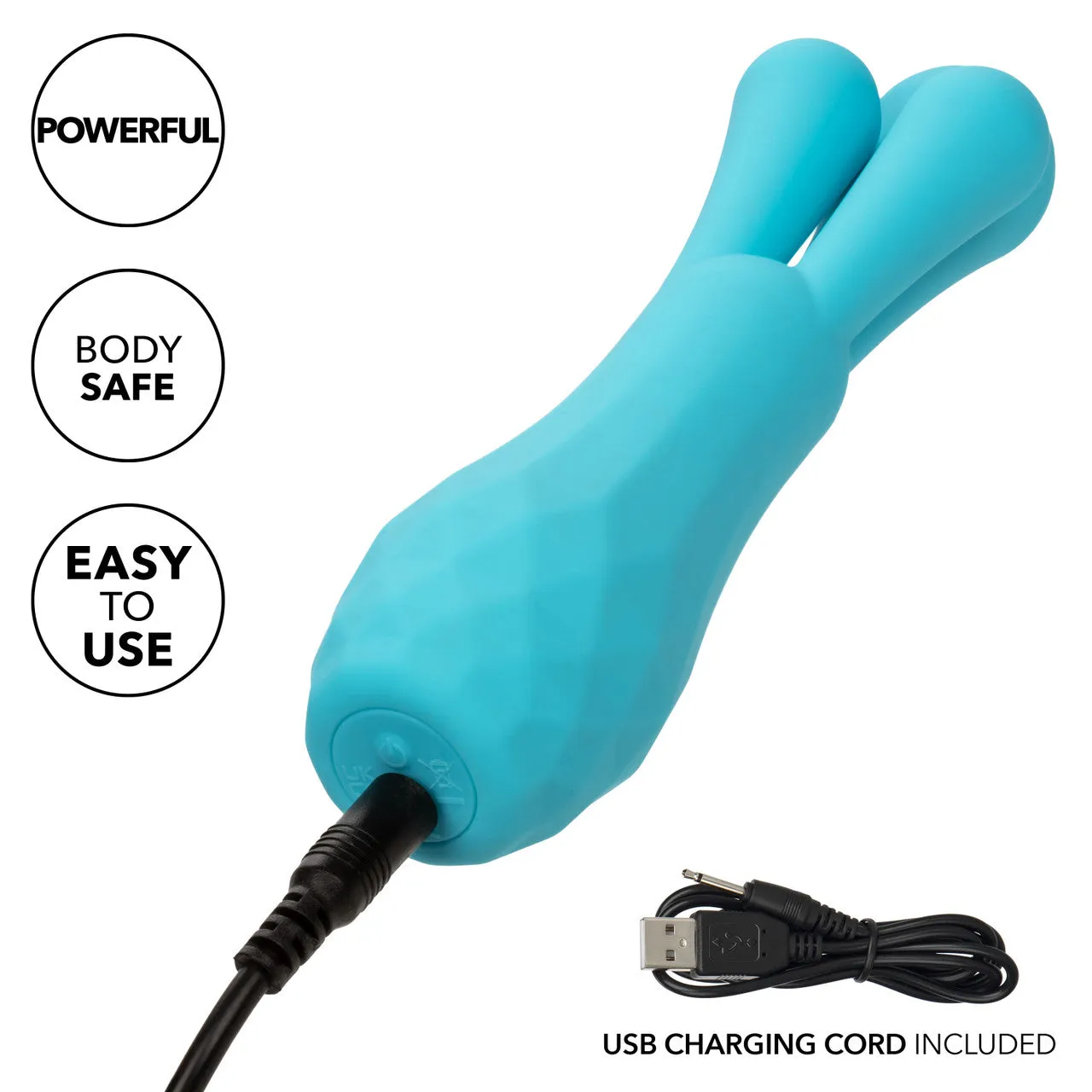 CalExotics Gia Triple Teaser Silicone Rechargeable Vibrator