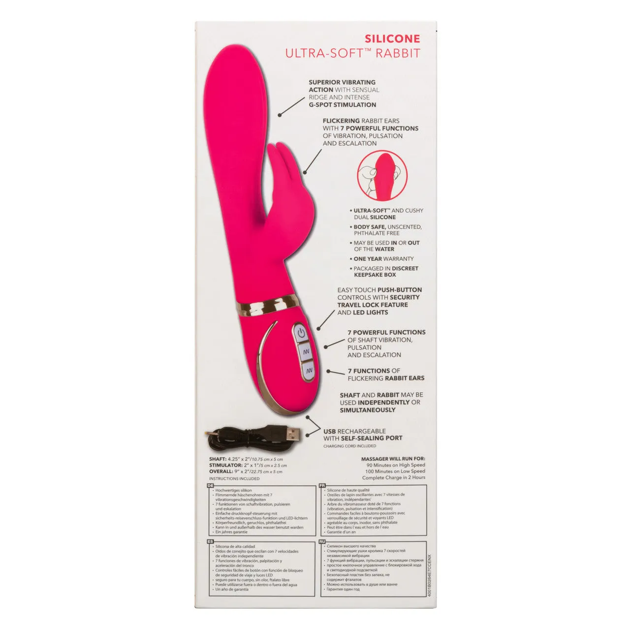 Calexotics Jack Rabbit® Signature Silicone Ultra-Soft™ Rabbit