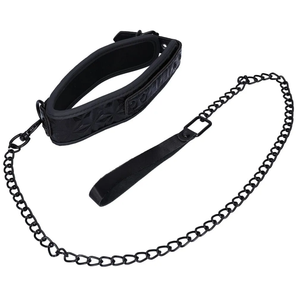 Dark Amour Fetish Bondage Collar with Leash