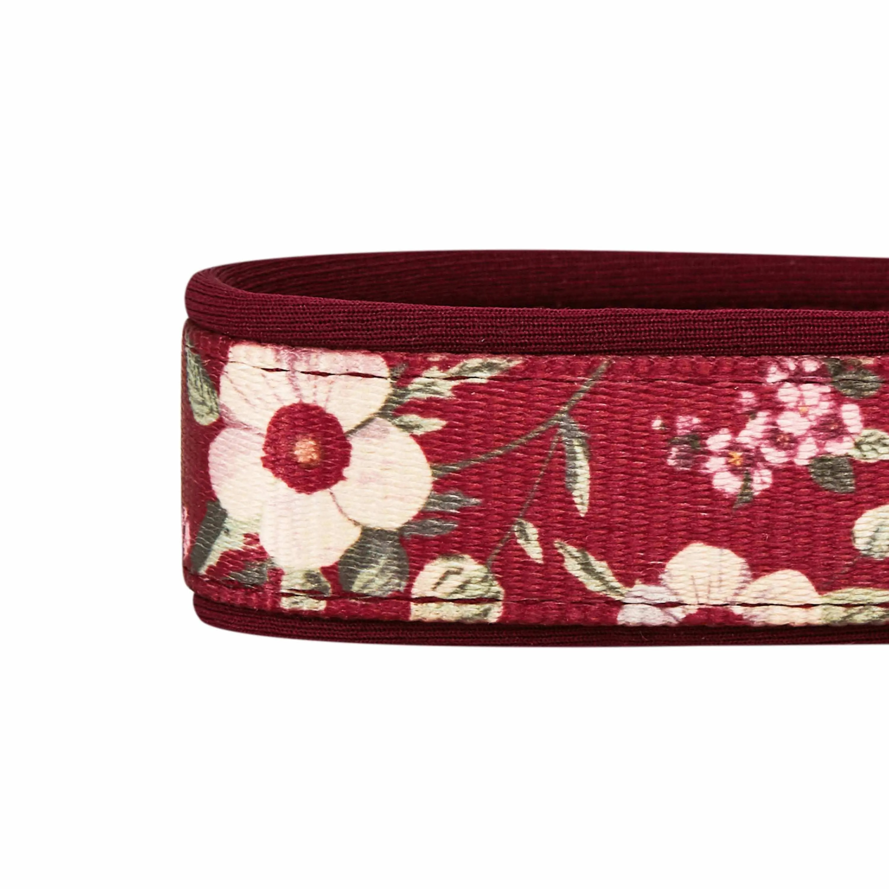 Floral Print Neoprene Padded Dog Collar