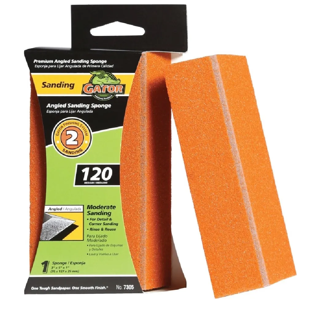 Gator 7305 Angle Sanding Sponge, 120 Grit