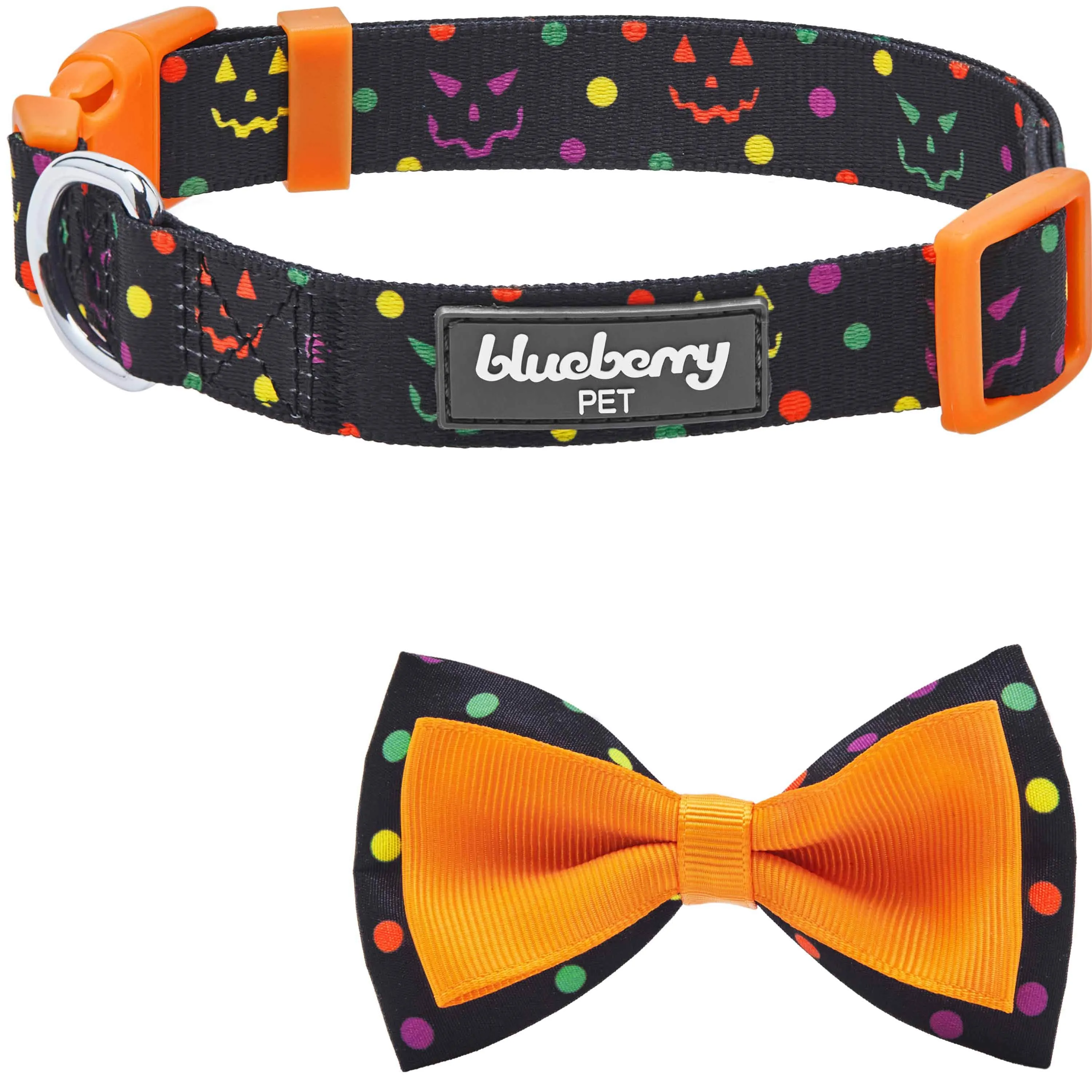 Halloween Polka Dot Dog Collar