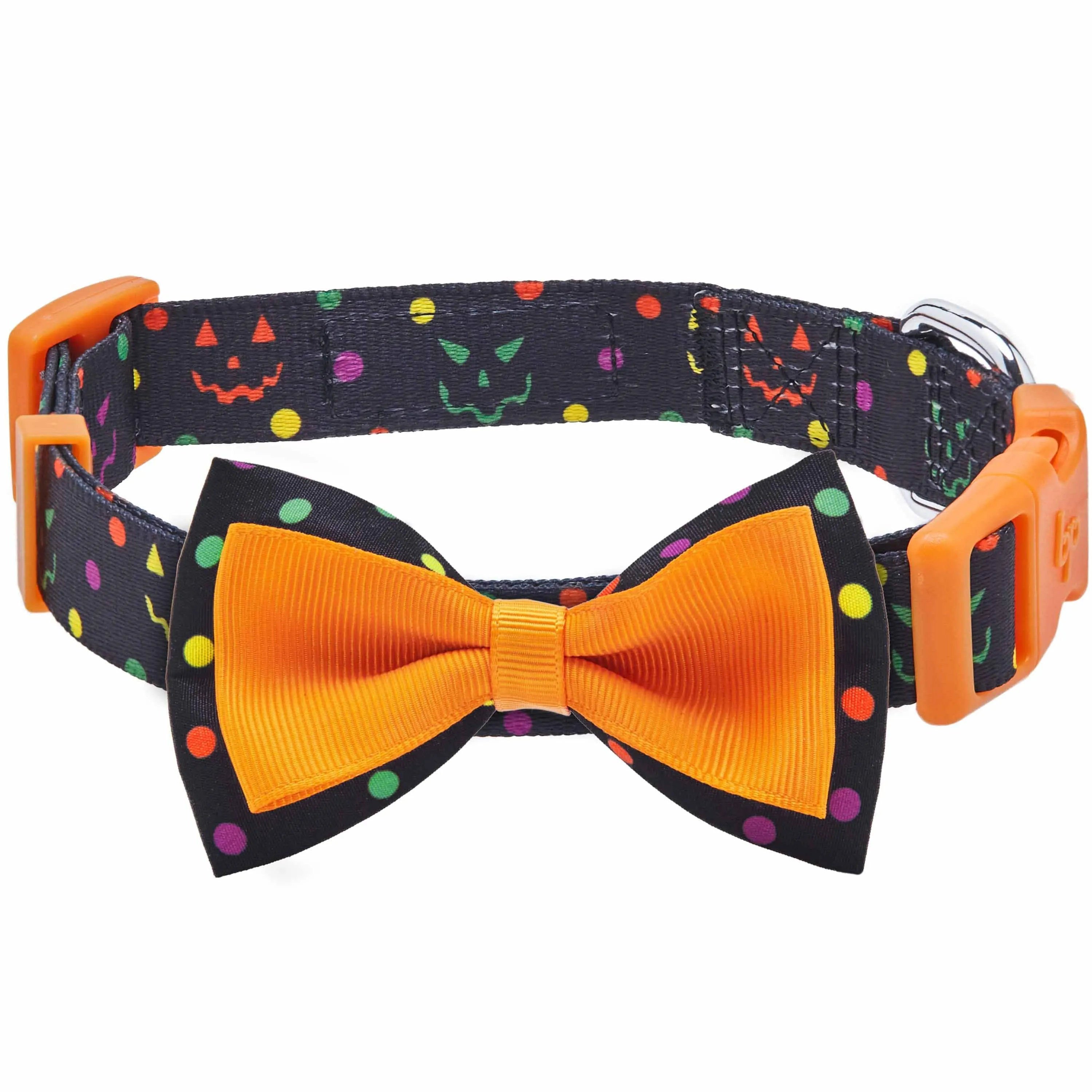 Halloween Polka Dot Dog Collar