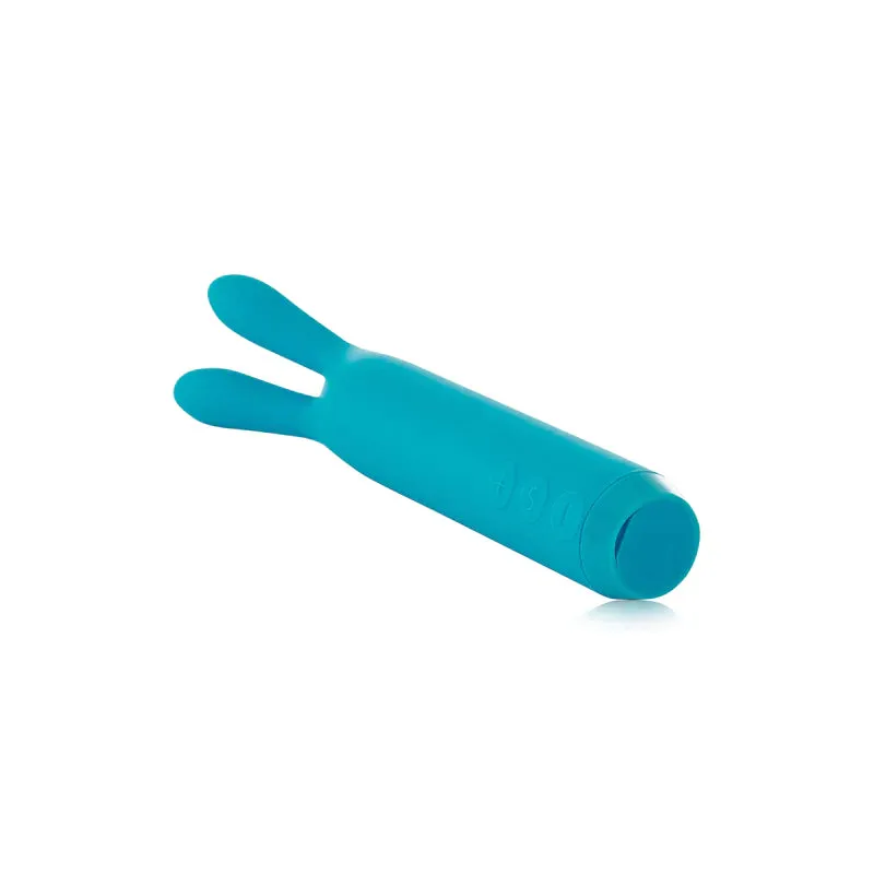 Je Joue Silicone Rabbit Bullet Rechargeable Vibrator- Teal - Purple