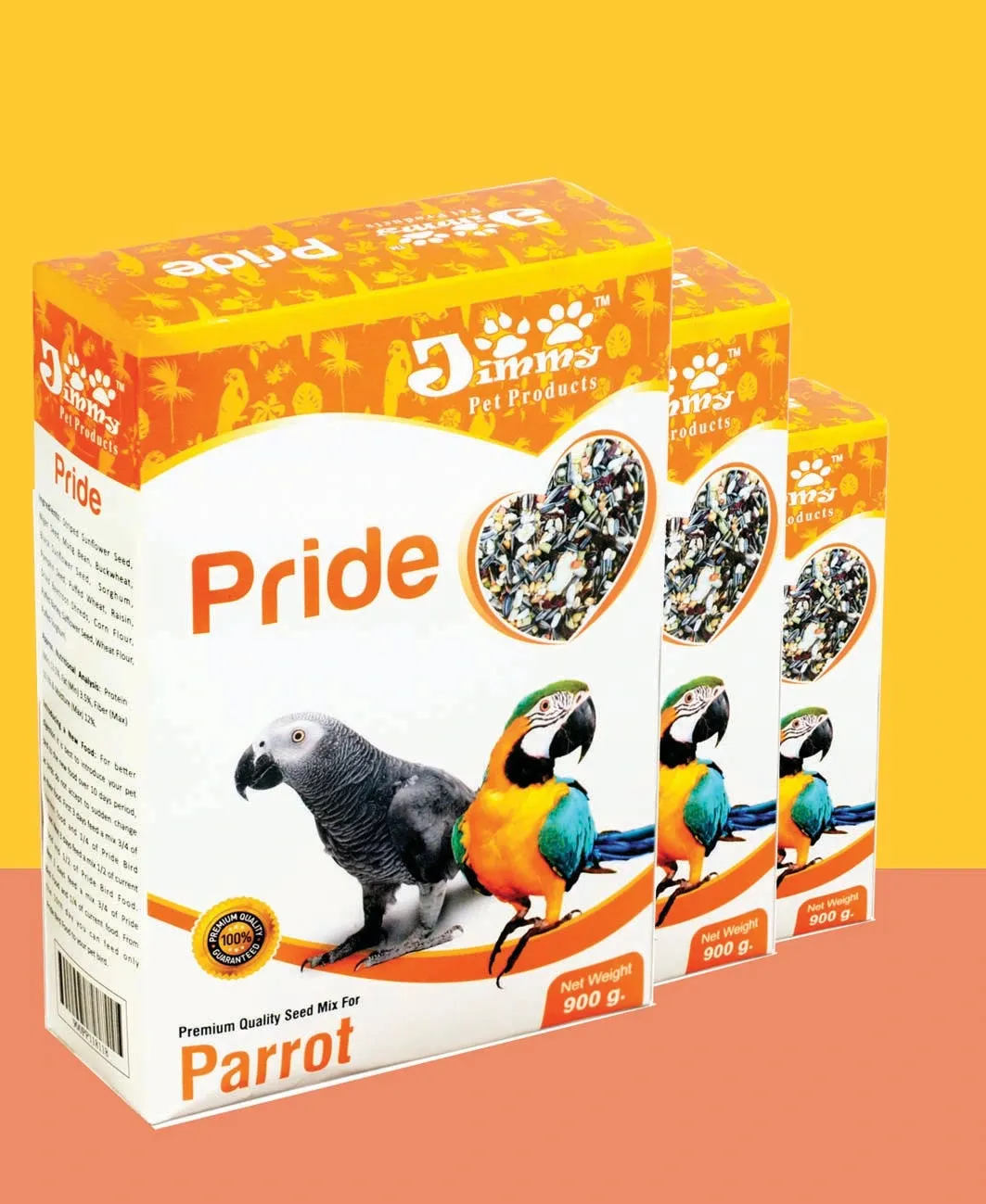 JiMMy Pet Products Pride Parrot Food for Indian Parrot (2.7kg)