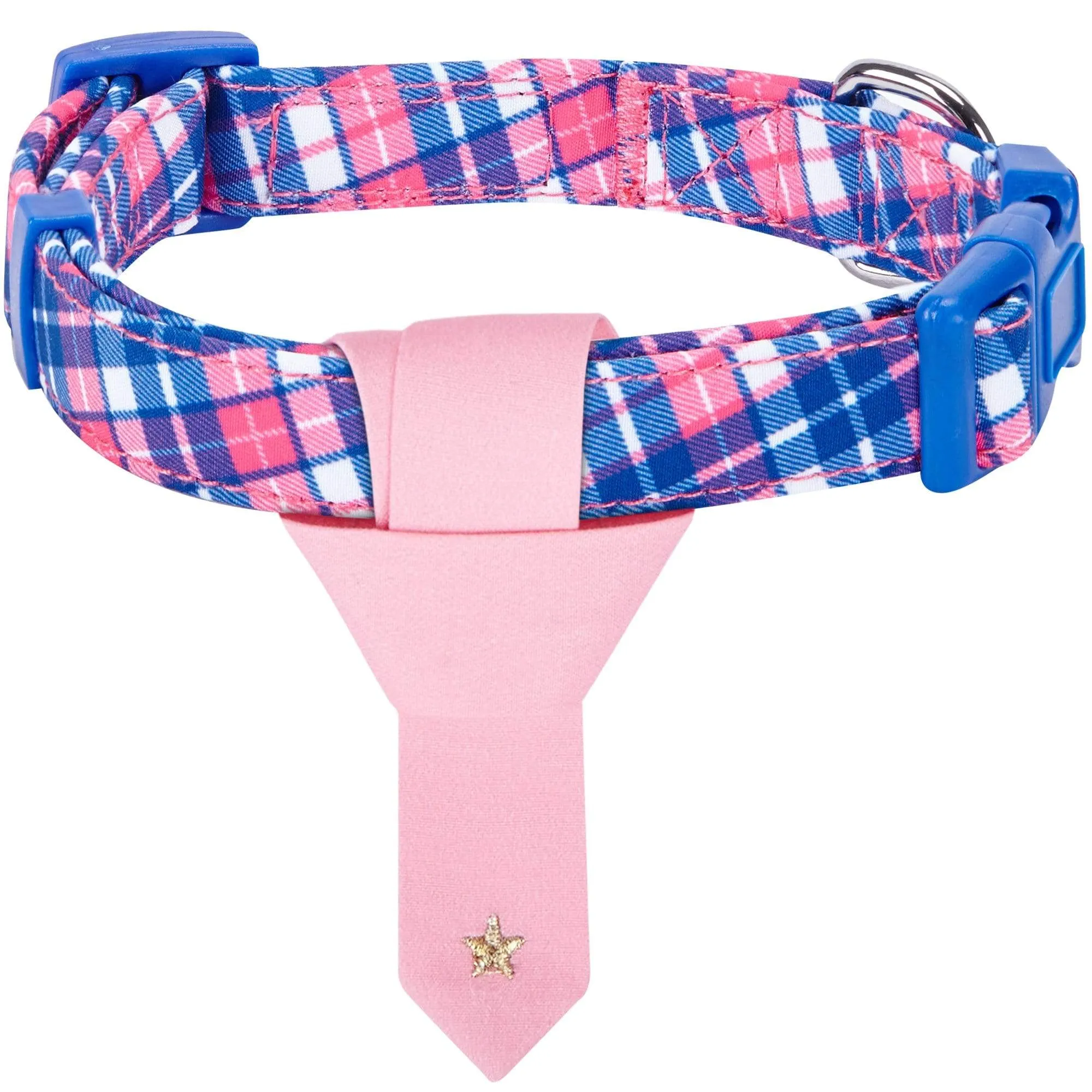 Multiple Hues Scottish Dog Collar with Tie