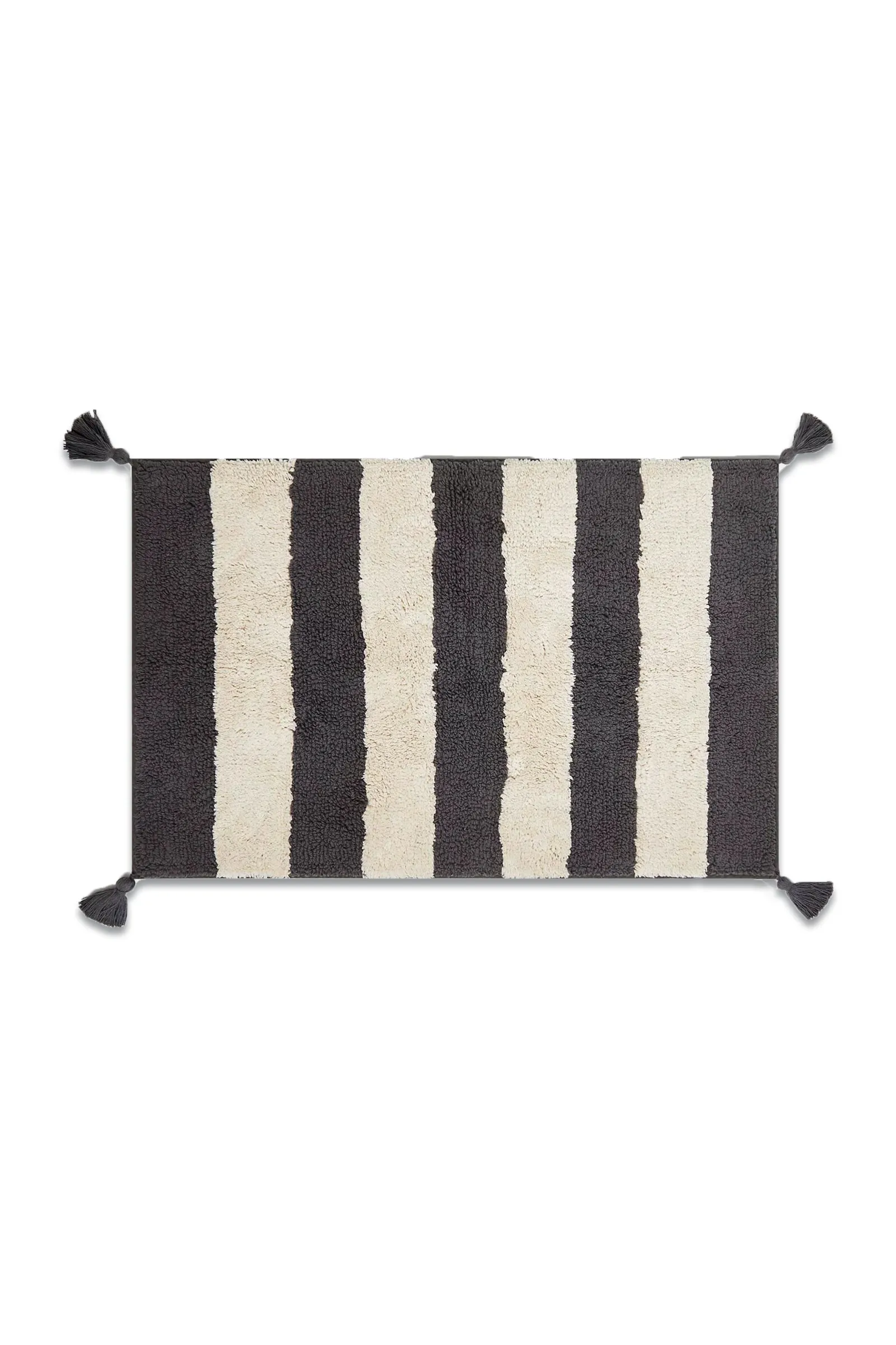 Pure Cotton Striped Bath Mat