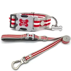 Red Dog Collar and Lead Set