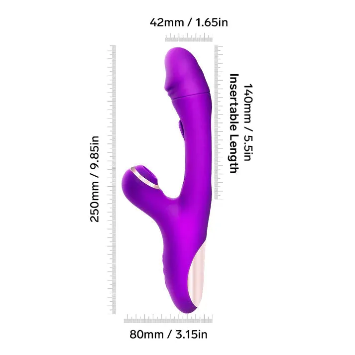 Sam Ⅳ - Vibrator with Flapping Vibration & Clitoral Suction