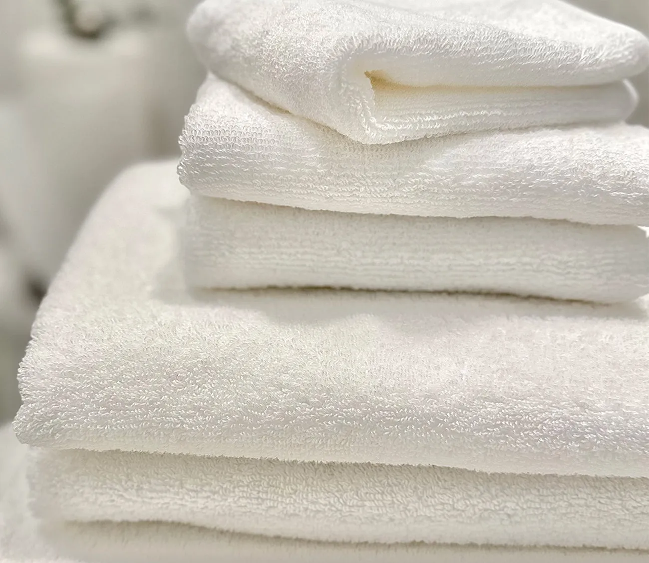 Sleep & Beyond Organic Cotton Terry 4-Piece Bath Towel Set