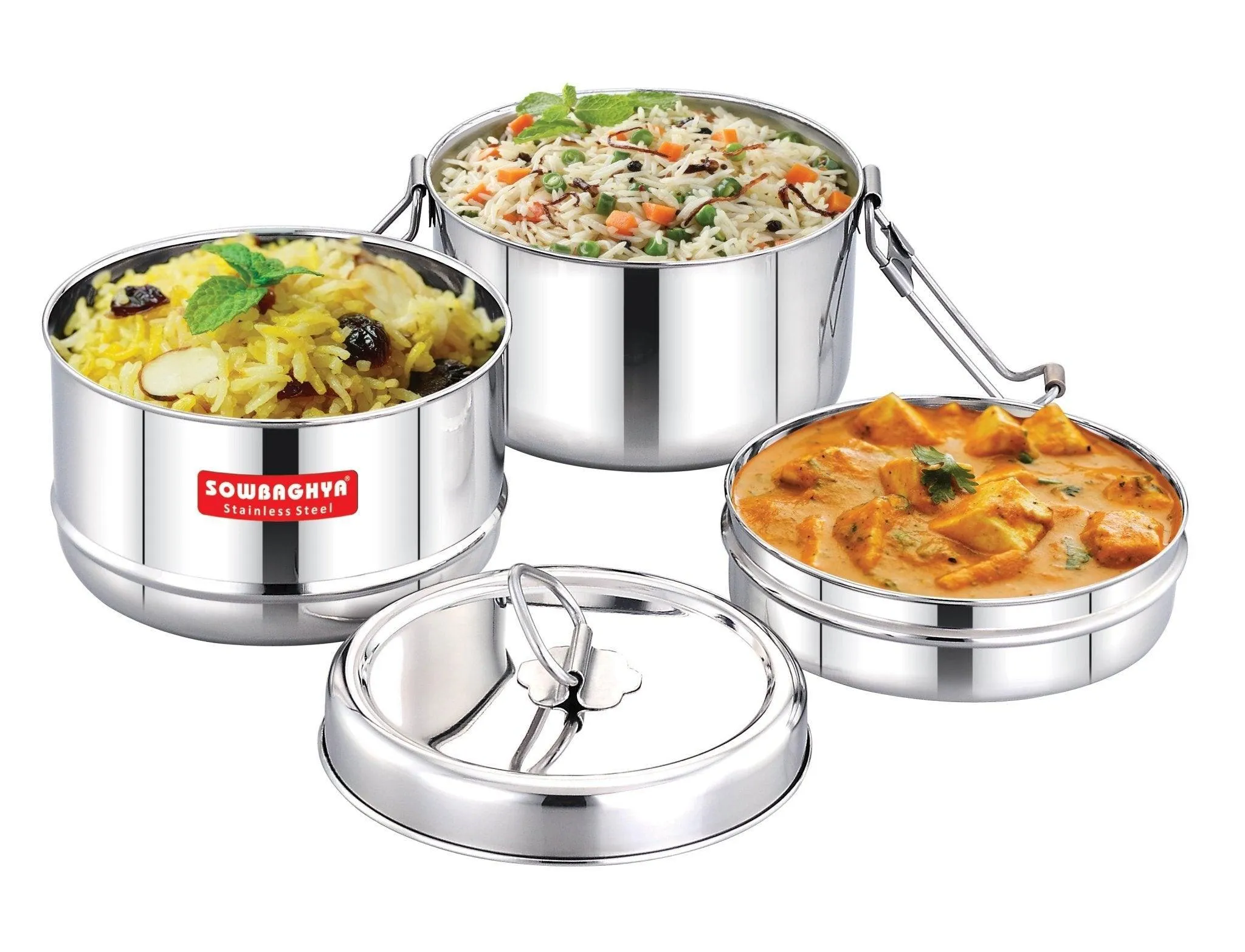 Stainless Steel Lunch Box -Double