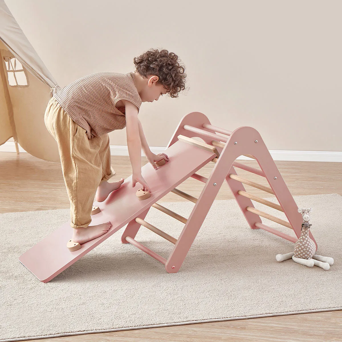 Tidy Pikler Climbing Triangle & Ramp 2 Piece Set