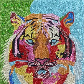 Tiger  - Special Shaped Diamond - 30x30CM