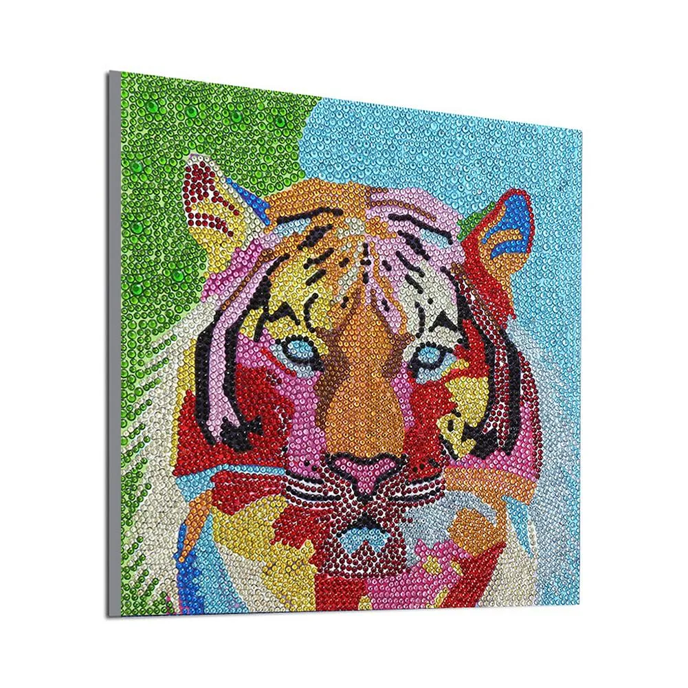 Tiger  - Special Shaped Diamond - 30x30CM